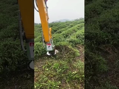 Accessori per escavatori Legna da ardere tagliata idraulica, ramoscelli, spazzole trasparenti