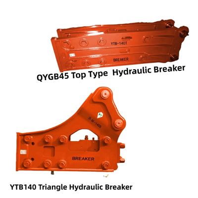 YTB140 Top Type / Triangle Hydraulic Breaker 140 Chisel per escavatori da 19 a 26 tonnellate