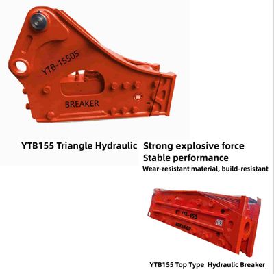 Tipo superiore / Triangolo Hydraulic Breaker Martello YTB155 155 Cisel per l'estrazione