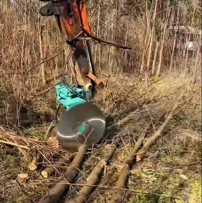 Accessori per escavatori Legna da ardere tagliata idraulica, ramoscelli, spazzole trasparenti