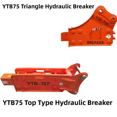 YTB75 Top Type / Triangle Hydraulic Breaker 75 Cisel per escavatore da 6-8 tonnellate